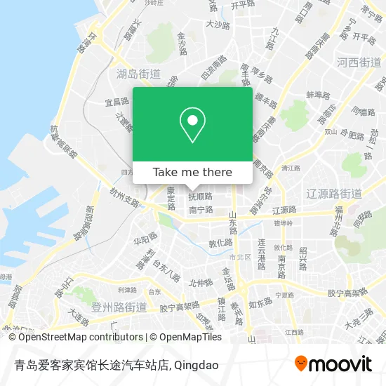 青岛爱客家宾馆长途汽车站店 map