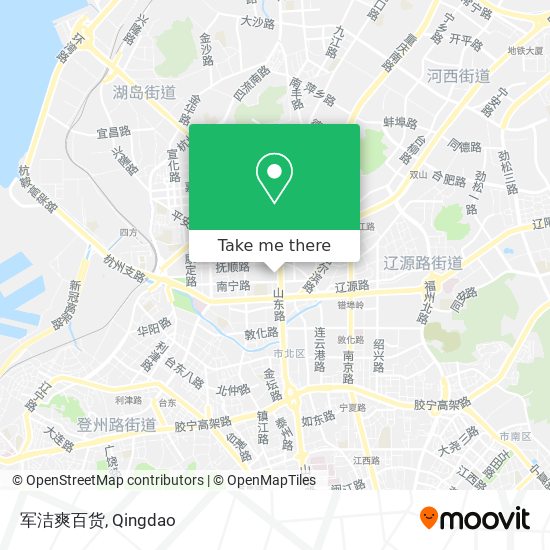 军洁爽百货 map