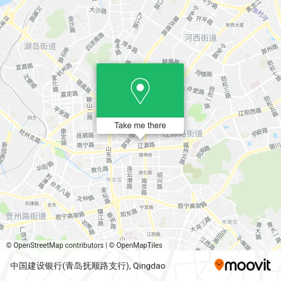 中国建设银行(青岛抚顺路支行) map