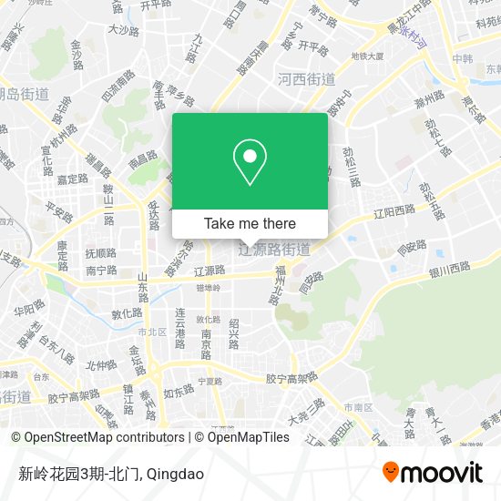 新岭花园3期-北门 map