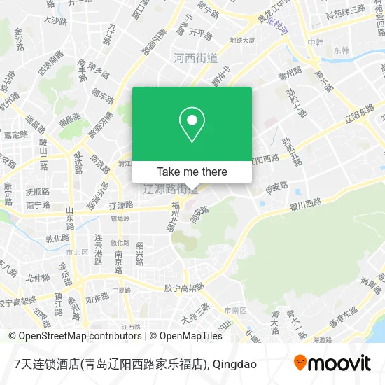 7天连锁酒店(青岛辽阳西路家乐福店) map