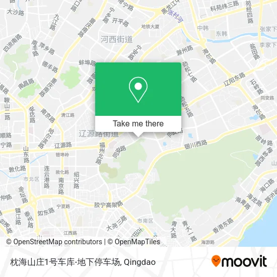 枕海山庄1号车库-地下停车场 map