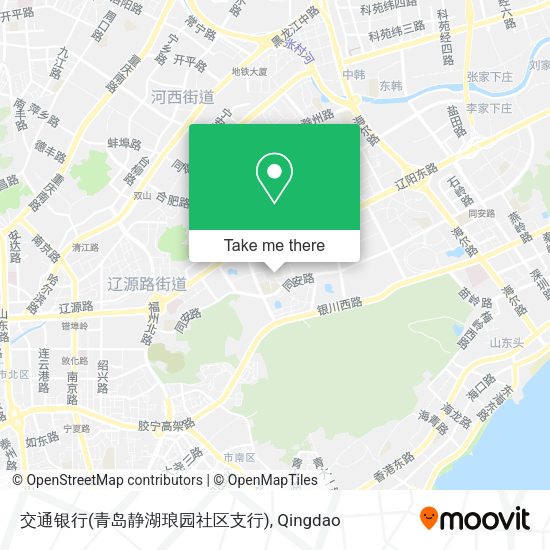 交通银行(青岛静湖琅园社区支行) map