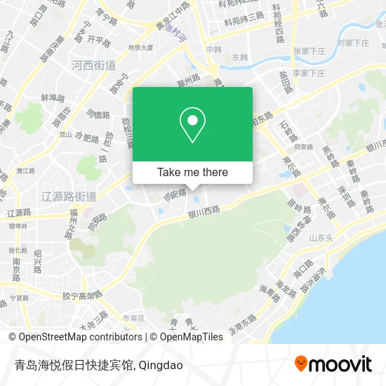 青岛海悦假日快捷宾馆 map
