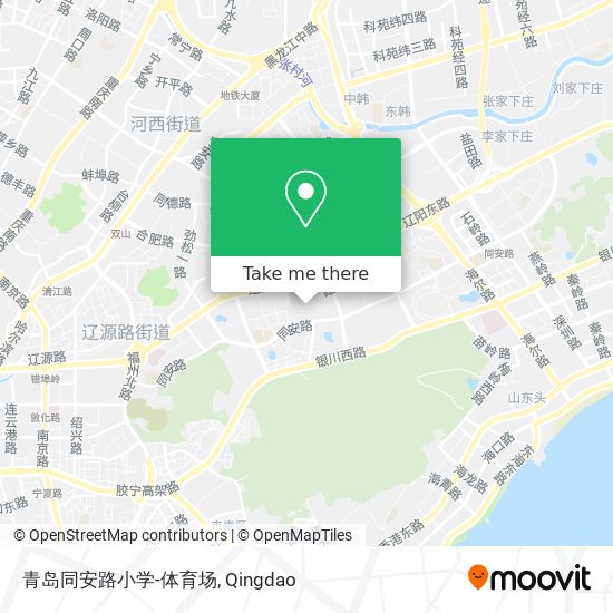 青岛同安路小学-体育场 map