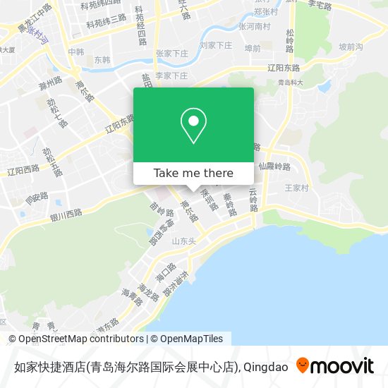 如家快捷酒店(青岛海尔路国际会展中心店) map