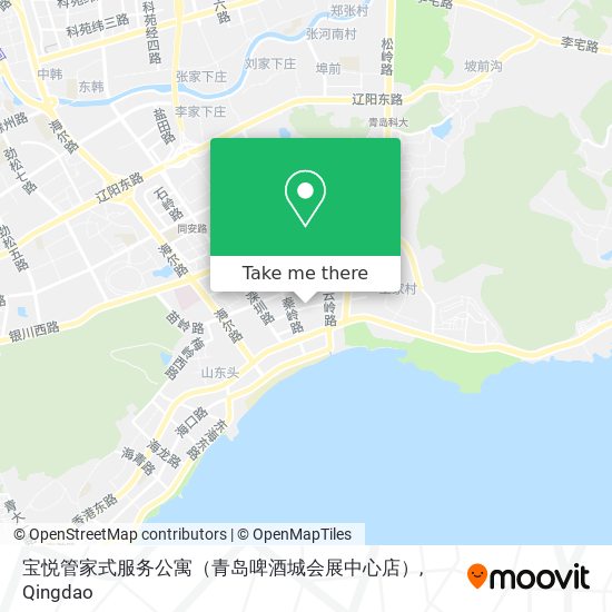 宝悦管家式服务公寓（青岛啤酒城会展中心店） map