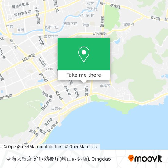 蓝海大饭店-渔歌舫餐厅(崂山丽达店) map