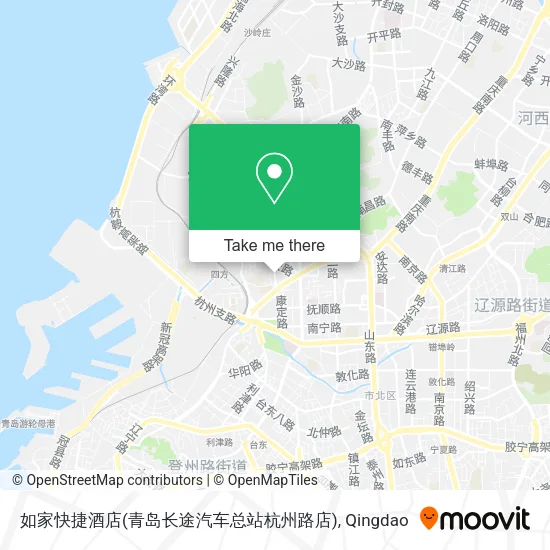 如家快捷酒店(青岛长途汽车总站杭州路店) map