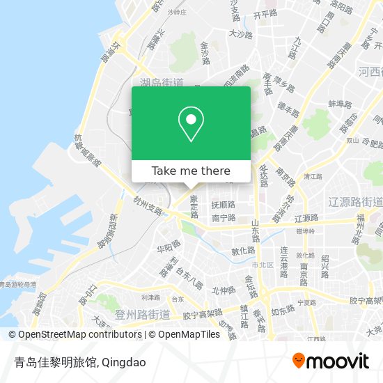 青岛佳黎明旅馆 map