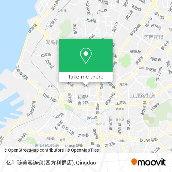 亿叶琏美容连锁(四方利群店) map