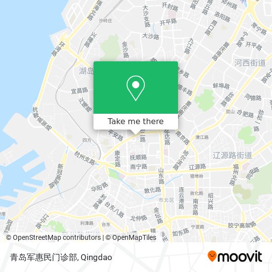 青岛军惠民门诊部 map