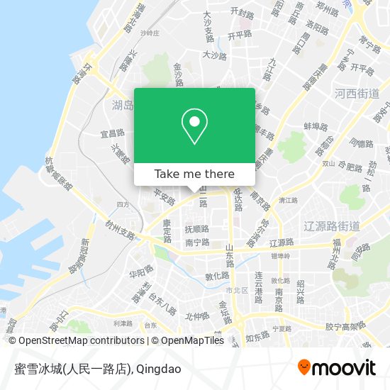 蜜雪冰城(人民一路店) map