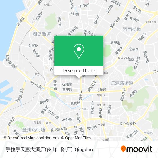 手拉手天惠大酒店(鞍山二路店) map