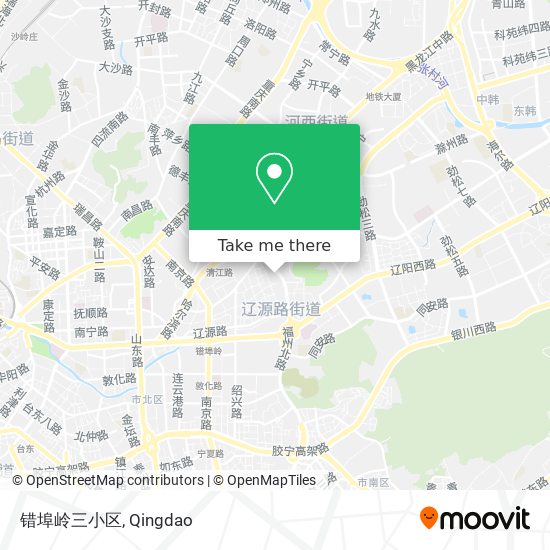 错埠岭三小区 map