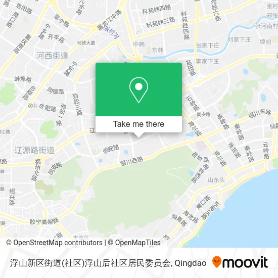 浮山新区街道(社区)浮山后社区居民委员会 map