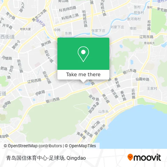 青岛国信体育中心-足球场 map