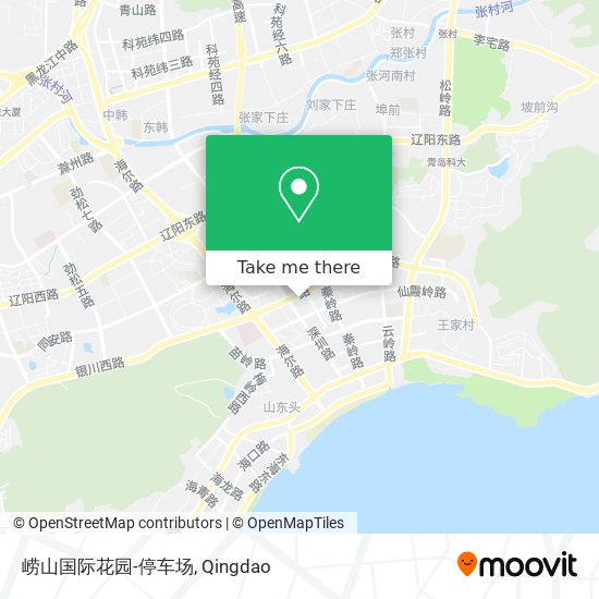 崂山国际花园-停车场 map