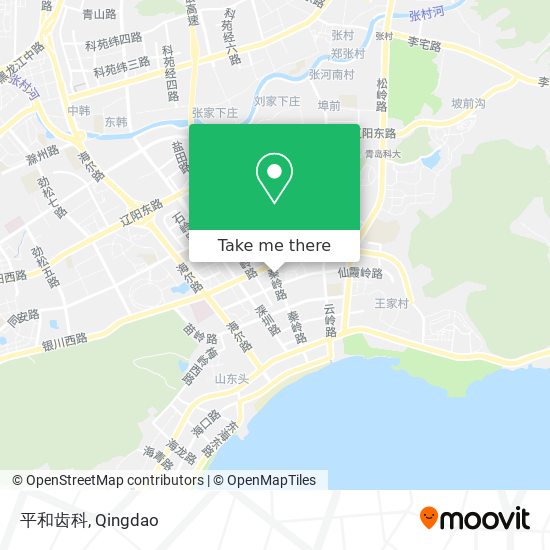 平和齿科 map