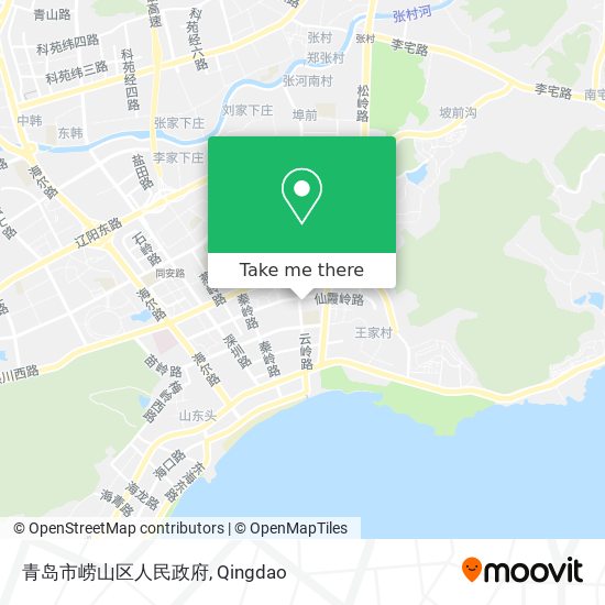 青岛市崂山区人民政府 map