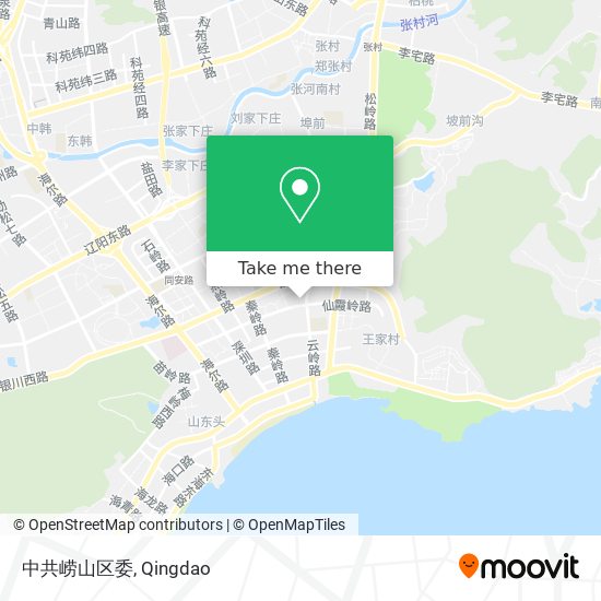 中共崂山区委 map