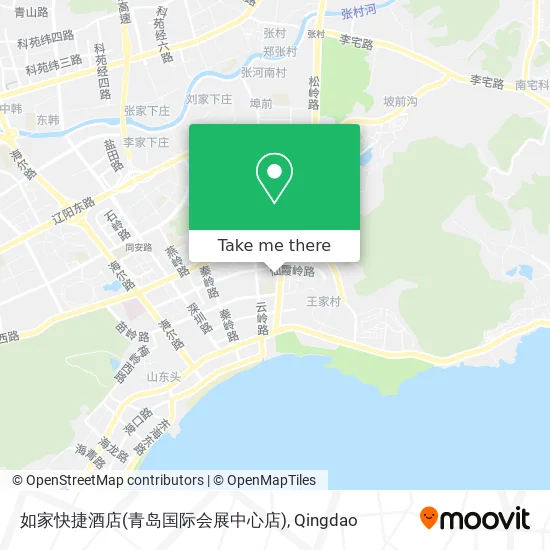 如家快捷酒店(青岛国际会展中心店) map