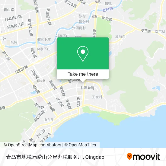 青岛市地税局崂山分局办税服务厅 map