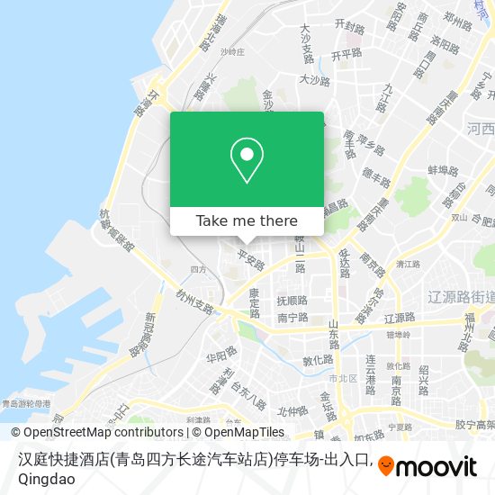 汉庭快捷酒店(青岛四方长途汽车站店)停车场-出入口 map