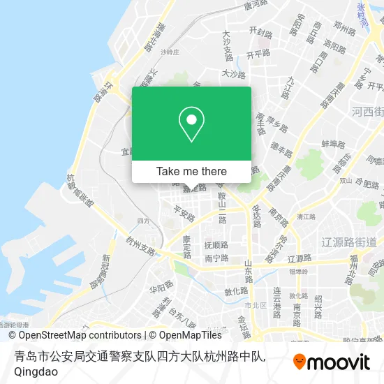 青岛市公安局交通警察支队四方大队杭州路中队 map