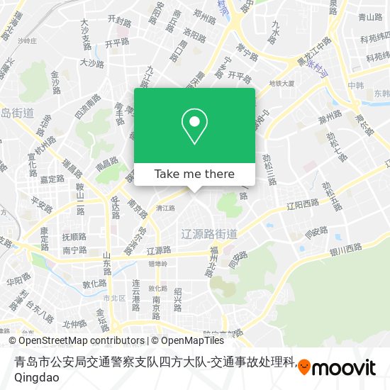 青岛市公安局交通警察支队四方大队-交通事故处理科 map