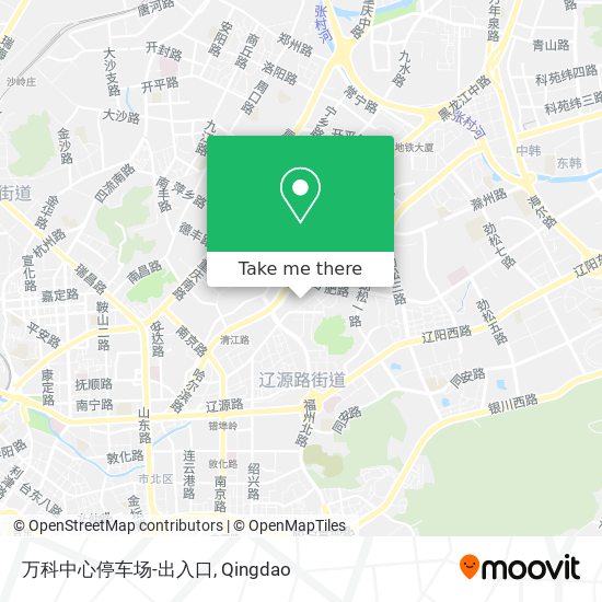 万科中心停车场-出入口 map
