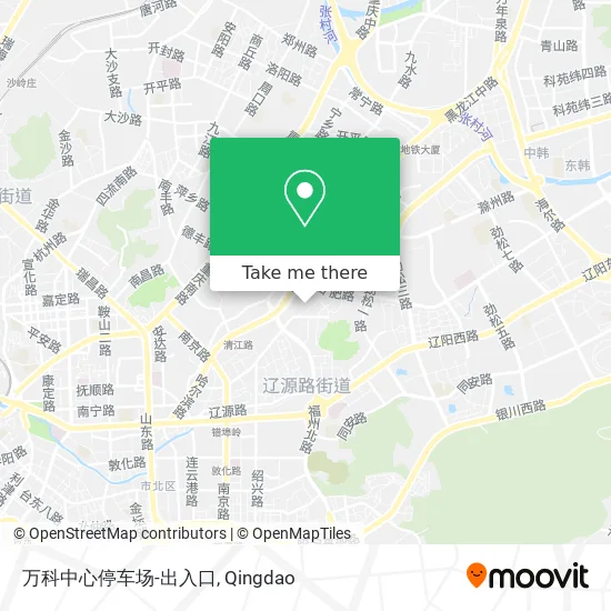 万科中心停车场-出入口 map