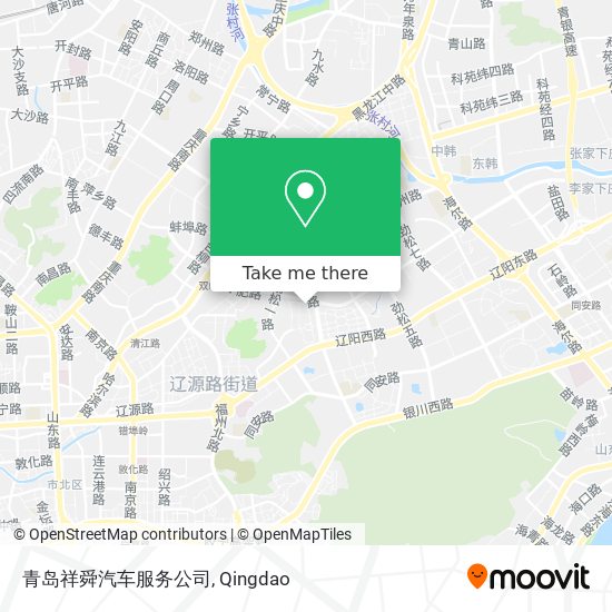 青岛祥舜汽车服务公司 map