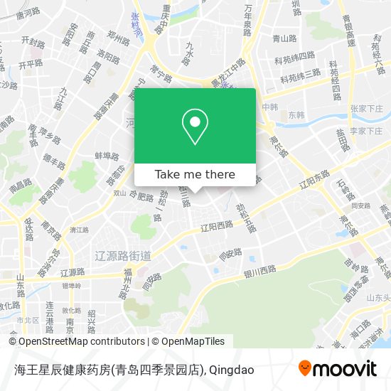 海王星辰健康药房(青岛四季景园店) map