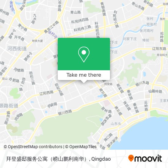 拜登盛邸服务公寓（崂山鹏利南华） map