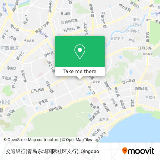 交通银行(青岛东城国际社区支行) map