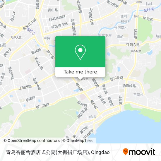 青岛香丽舍酒店式公寓(大拇指广场店) map