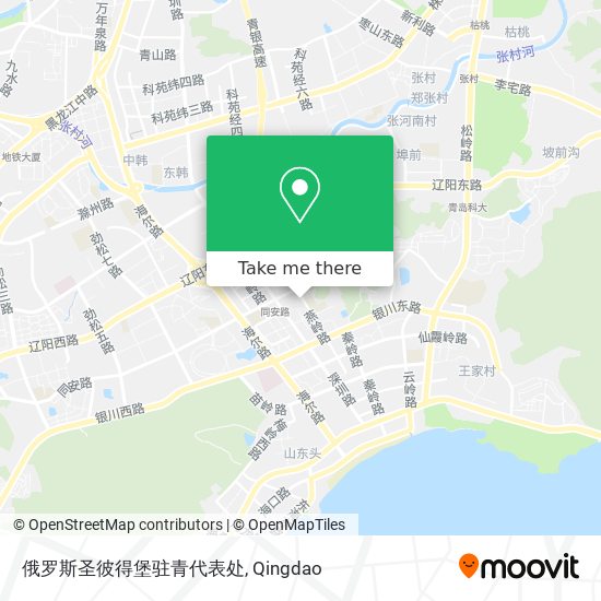 俄罗斯圣彼得堡驻青代表处 map