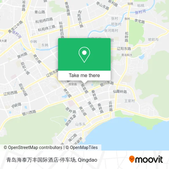 青岛海泰万丰国际酒店-停车场 map