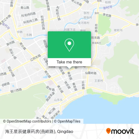 海王星辰健康药房(燕岭路) map