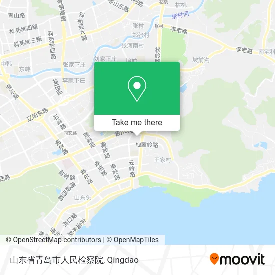 山东省青岛市人民检察院 map