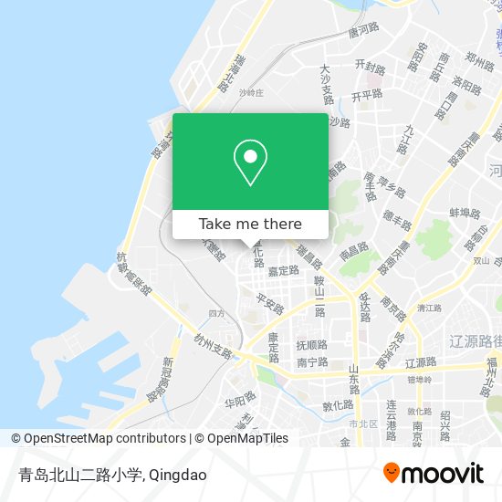 青岛北山二路小学 map