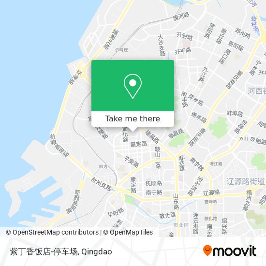 紫丁香饭店-停车场 map