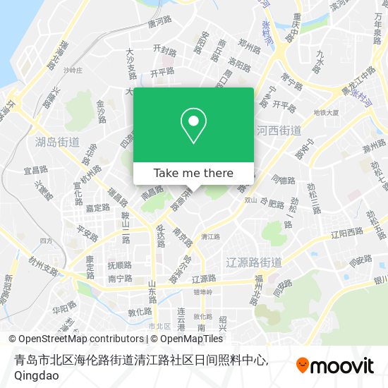 青岛市北区海伦路街道清江路社区日间照料中心 map