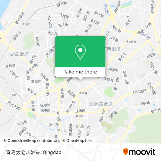 青岛太仓加油站 map