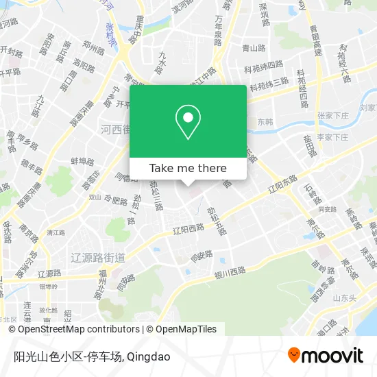 阳光山色小区-停车场 map