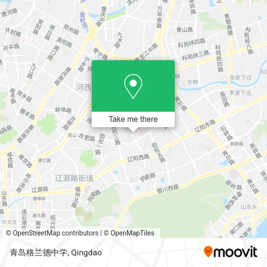 青岛格兰德中学 map