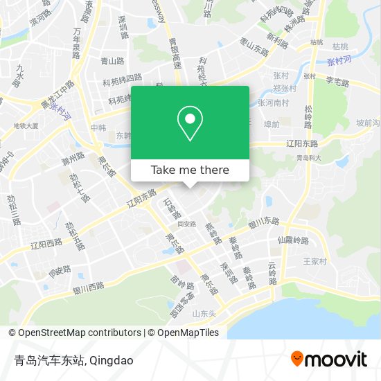 青岛汽车东站 map