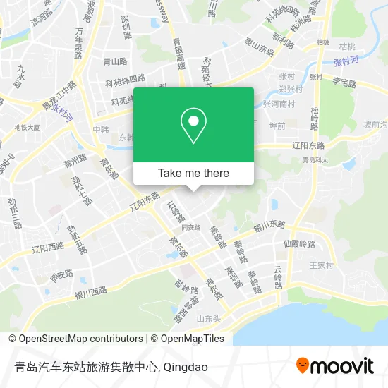 青岛汽车东站旅游集散中心 map