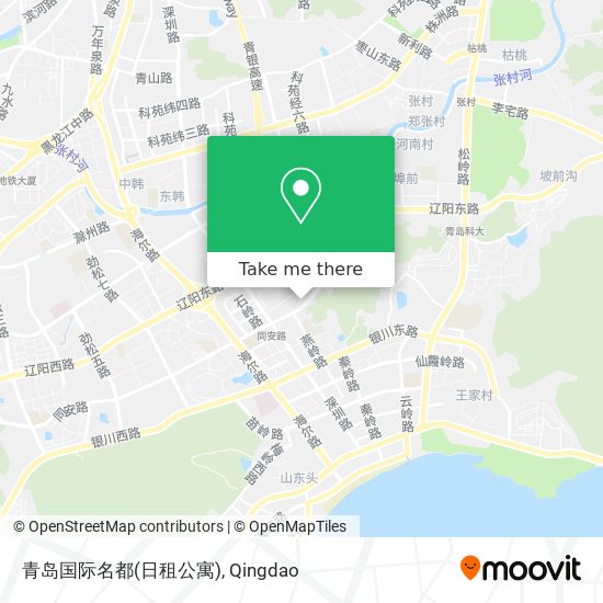 青岛国际名都(日租公寓) map